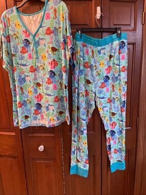 Little Sleepies Nemo Women’s 3XL Short Sleeve Pajama Set Pants Bamboo